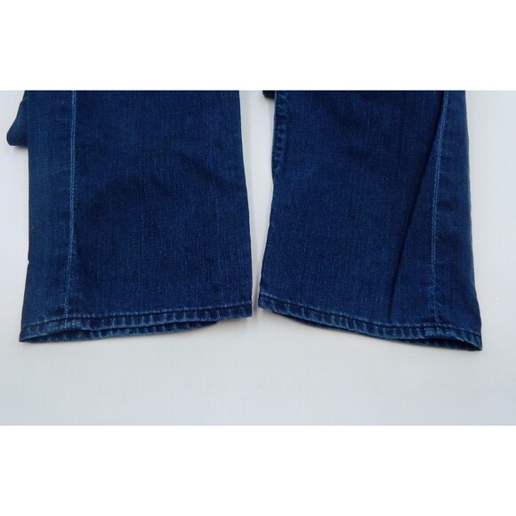 7 For All Mankind Jeans Mens Size 33 Blue Slimmy Dark Wash Tapered Leg - Picture 8 of 11